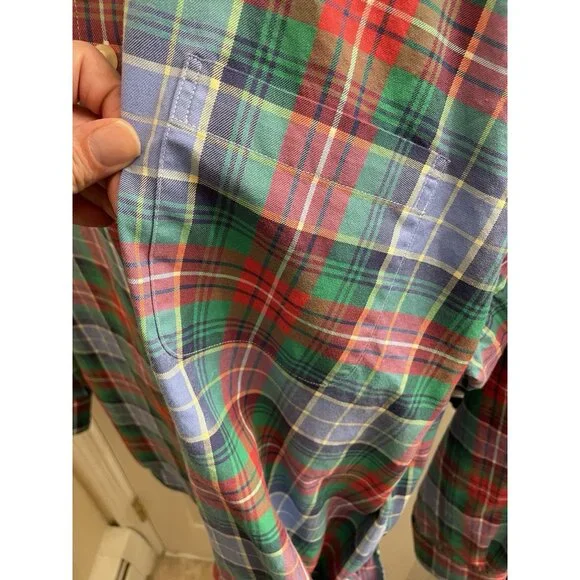 Vineyard Vines Men's Multi Color Plaid Cotton Dress Shirt Xl $178 - Picture 12 of 12